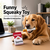 Jouet pour chien en peluche en forme de boîte, résistant aux morsures, couineur, pour chiot, interactif, pour l'entraînement, 20x11x3cm, 146g, lot de 2 pièces
