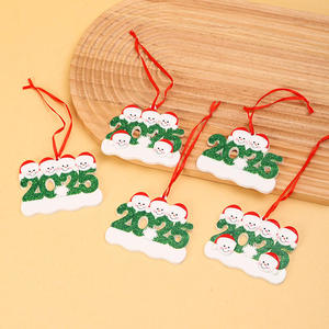 Système de shopping en ligne permanent : Pendentif en résine de Noël familial, Décoration d'arbre de Noël bonhomme de neige personnalisable avec nom, Agent de dropshipping - Product Image 2