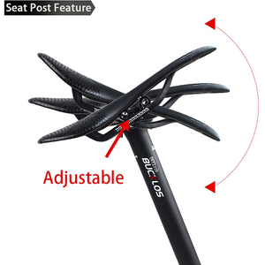 OEM/ODM BUCKLOS MTB <span class=keywords><strong>Tija</strong></span> de sillín de <span class=keywords><strong>carbono</strong></span> 27,2/30,8/31,6mm Tubo de sillín ultraligero 350/400mm <span class=keywords><strong>Tija</strong></span> de sillín de bicicleta de montaña de carretera Piezas de bicicleta - Product Image 6