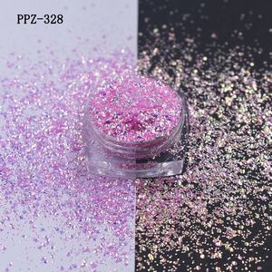 Glitter a bolle di PPZ-331 scintillano iridescente effetto a forma di urto magico Multi dimensioni Glitter per bicchieri di melma in resina - Product Image 4