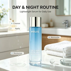 Sérum Peptidique GHK-Cu SNAP-8 100ml, Essence Visage Jour et Nuit Équilibrante, Anti-Âge, Hydratante et Réparatrice pour <span class=keywords><strong>Tous</strong></span> Types de Peau MRUIS OEM - Product Image 5