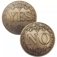 Pièces de défi personnalisées en alliage de zinc Meijia, plaquées or et argent antique, avec logo gravé, en métal 3D double face, pour souvenirs et pièces de décision, en vrac