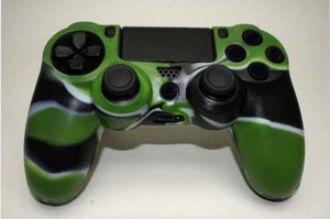 Hot Sale Marble for ps4 Slim playstation 4 <strong>Gamestop</strong> Silicone Cover Skins for PS4 Controller Black Green - Product Image 6