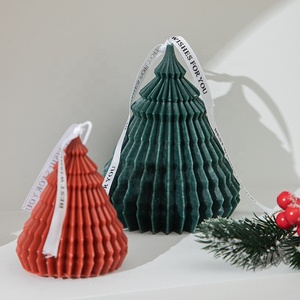 <b>Red</b>/Green Christmas Tree <b>Candle</b> Decoration Festiva Christmas Aromatherapy <b>Candle</b> Gift Wholesale - Product Image 6