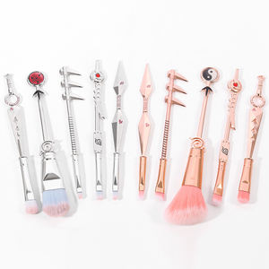 रचनात्मक डिजाइन जापानी एनीमे राक्षस स्लेट गुलाब सोने के मेकअप ब्रश 5 पीसी आंखों के लिए सेट - Product Image 1