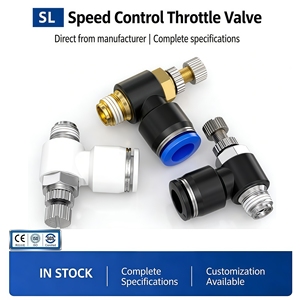 Raccord de tube en plastique SL <span class=keywords><strong>à</strong></span> insertion rapide, connecteur <span class=keywords><strong>pneumatique</strong></span> rapide avec corps en laiton et filetages BSP/BSPT/NPT, adapté <span class=keywords><strong>à</strong></span> l'automatisation. - Product Image 2