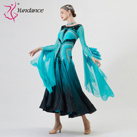 B-22278 personnalisé nouvelle robe de danse de salon standard international robes de danse de salon en soie perlée de haute qualité à vendre