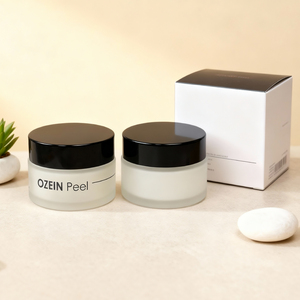 럭셔리 원형 10g 30g 50g 무광 유리 얼굴 스킨케어 아이 안티에이징 크림 빈 무광 용기 화장품 포장 용기 - Product Image 3