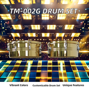 Sự lựa chọn tốt nhất sản phẩm chuyên nghiệp 13 + 14 inch timbel Drum Set Jazz Acoustic Mini Thép trống Kit TM-002G - Product Image 3