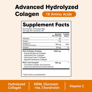 Achetez en gros : Poudre de collagène multi-sources de haute qualité avec MSM et vitamine C pour une peau saine et un système immunitaire amélioré (Saveur Café) - Product Image 2