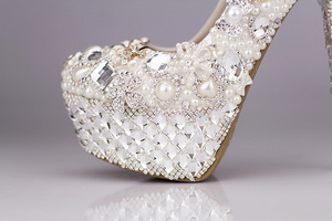 Nuevas Sandalias de Tacón Alto de 10-12 cm con Pedrería, Antideslizantes, Elegantes y Lujosas para Bodas, Banquetes y Fiestas - Product Image 6