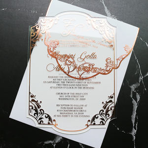 <strong>Personalised</strong> Luxury Acrylic Wedding <strong>Invitation</strong> Cards - Product Image 4