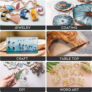 <span class=keywords><strong>Kit</strong></span> de <span class=keywords><strong>resina</strong></span> <span class=keywords><strong>epoxi</strong></span> sin burbujas de cristal fácil de operar para <span class=keywords><strong>principiantes</strong></span> para la fabricación de joyas de fundición de revestimiento de posavasos - Product Image 6