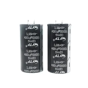 Durable Metal Large Can 10000 Microfarad 100000uF 150000uF 100V Electrolytic Capacitor