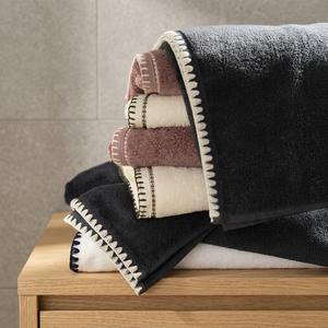 Serviette de bain de luxe en coton turc, serviette moelleuse à points de dobby, lavable en machine, pour la maison - Product Image 3
