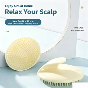 Hot Sale Wash Comb Shower <b>Head</b> Skin Care Cleaner Silicone <b>Massager</b> Shampoo Brush - Product Image 5
