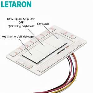 Nouveauté : Lumières LED à température de couleur <span class=keywords><strong>10</strong></span>%-100%, interrupteur tactile intelligent à trois touches, gradation CCT, capteur tactile pour l'éclairage de miroir de salle de bain - Product Image 3