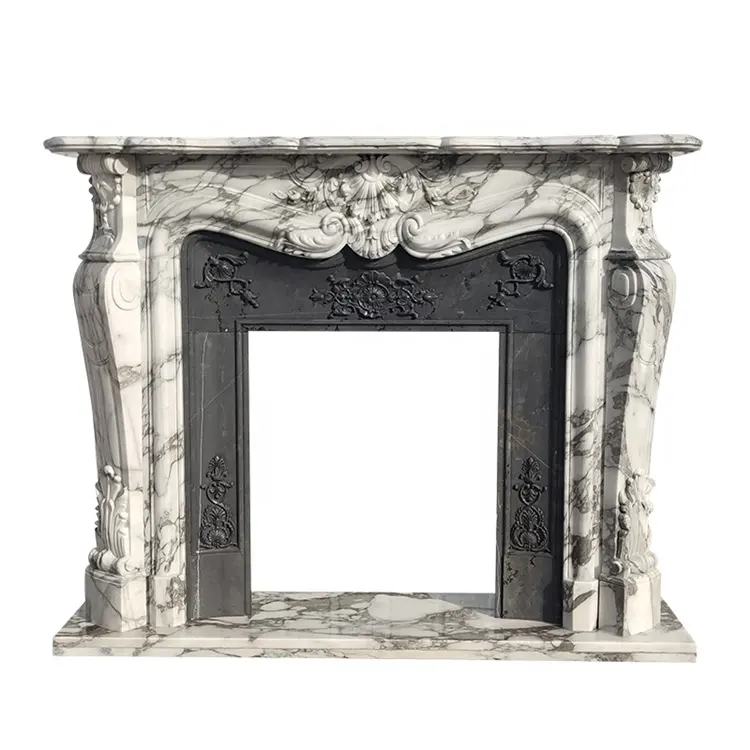 Perapian mantel marmer gelap perapian camino surround nordic dibuat khusus marmer perapian padat mantel