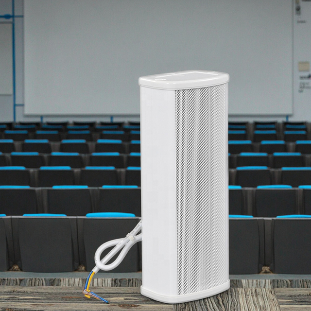 Outdoor PA System Column Speaker Passive Waterproof Design Wall Mount for Indoor Made Plastic Metal Aluminium Materials