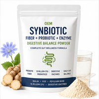 Poudre Synbiotique OEM en Gros pour la Santé Intestinale : Fibres Prébiotiques, Probiotiques, Enzymes, Nettoyage Quotidien du Côlon, Saveur Personnalisée, Marque Privée