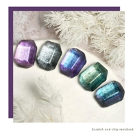 Gel pailleté sirène à marque privée, 8 couleurs, effet caméléon réfléchissant, très bonne qualité, 15 ml, pour fournitures d'art des ongles, vente en gros pour salons