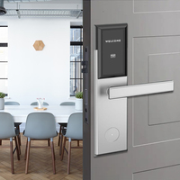 Serrure de porte d'hôtel en acier inoxydable T57 ou M1, serrures de porte électroniques pour hôtel et appartement