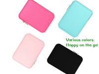 Étui pour iPad en néoprène imperméable avec poche avant zippée, antichoc, portable, pour tablette, idéal pour les voyages d'affaires, logo personnalisé, vente en gros