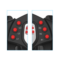 Contrôleur de conduite à 180 degrés volant de course avec pédale pour P S4/P S3/Nin Tendo Switch/Windows PC/Android 4in1
