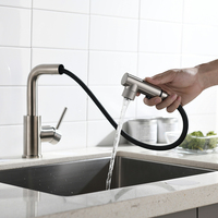 Robinet de salle de bain robinet de lavabo CUPC robinet de lavabo extractible