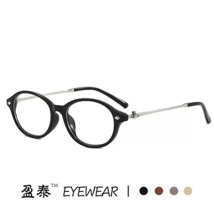 แว่นตา แว่นกันแดดทรงวงรี กรอบสีดำ ป้องกันรังสียูวี 400 แฟชั่นสตรี - Product Image 3