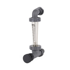 สวิตช์เตือนการไหลสูง/ต่ำ Z-5008 24VDC 1/2 นิ้ว NPT 3/4 นิ้ว วาล์วควบคุมเกลียวนอก แบบสองสเกล GPM-LPM เครื่องวัดการไหลของน้ำพลาสติก - Product Image 1