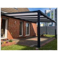 Garages portatifs Abri d'auto en aluminium avec toit en polycarbonate