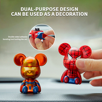 Vente flash : Jouet pour enfant en forme d'ours violent de dessin animé, ours en peluche, diffuseur d'air pour tableau de bord de voiture