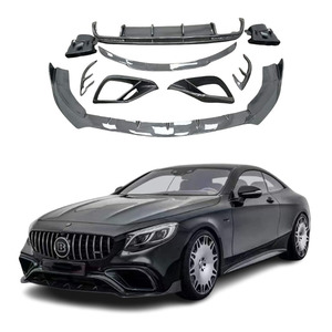 Chất Lượng Cao Carbon <span class=keywords><strong>B</strong></span>ộ Dụng Cụ Cơ Thể Cho Mercedes-Benz W217 C217 Coupe S Class <span class=keywords><strong>B</strong></span> Phong Cách Nâng Cấp Phía Trước Lip Phía Sau Khuếch Tán Spoiler <span class=keywords><strong>Bumper</strong></span> - Product Image 1