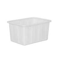 Réservoir d'eau rectangulaire en plastique de qualité alimentaire de 140 litres Boîte de rangement emboîtable et recyclable pour tissu pour usines