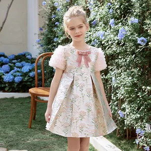 Wholesale Factory Custom Girls Clothing Kids Clothes Evening Gown Party Frock Flower Girls Dresses Little Girl Clothes Boutique