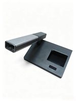 Microphone de conférence de bureau numérique à écran tactile filaire en alliage d'aluminium