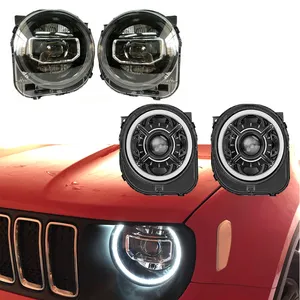 Sistema de iluminação automática, 55w led farol para carro jeep renegade 2015-2017
