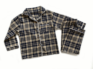 <span class=keywords><strong>Pigiama</strong></span> personalizzato per bambini in cotone a manica lunga Plaid natale <span class=keywords><strong>pigiama</strong></span> per bambine pigiami per bambine 2 pezzi set per bambini <span class=keywords><strong>con</strong></span> bottone - Product Image 2