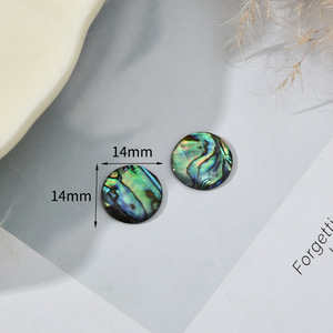 Abalone Shell Polissage Disques Décoratifs Pierre Lâche pour DIY Bijoux Incrustation Boucles D'oreilles Collier Vrai Crustacés En Gros - Product Image 5