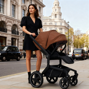 Cochecito de Bebé Plegable y Ligero para Viajes, con Marco de Aluminio y Tela, Coche <span class=keywords><strong>Bebe</strong></span> - Product Image 1