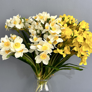 All'ingrosso fiori artificiali giallo bianco <span class=keywords><strong>narciso</strong></span> Bouquet artificiale fiori di seta artificiale <span class=keywords><strong>narciso</strong></span> <span class=keywords><strong>fiore</strong></span> - Product Image 1