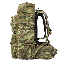Sac à dos tactique OEM ODM 50L camouflage MOLLE pour activités de plein air et combat