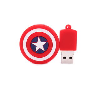 Clé USB <span class=keywords><strong>Marvel</strong></span> en PVC de haute qualité 8 Go 16 Go 32 Go 64 Go 128 Go 2.0 pour cadeau de remise de diplôme scolaire - Product Image 1