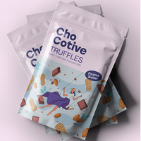 Sachets personnalisés refermables pour noix, snacks, thé, aliments – Sachets en plastique à fermeture éclair, type Doypack, avec fenêtre, en Mylar