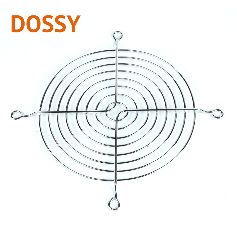 Сетчатая крышка вентилятора 120 мм серебристого цвета для осевого вентилятора