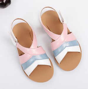 Sandales d'été colorées pour filles, design personnalisé, fabrication OEM, sandales plates à lanière cheville, style princesse, pour fêtes - Product Image 4