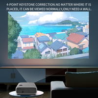 Projecteur intelligent vidéo A70 exceptionnel android 4k support 1920x1080P projecteur d'extérieur de noël