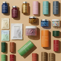 Bouteille en PET mat personnalisée de 150 ml pour suppléments, pot en plastique à large ouverture pour l'emballage de capsules de vitamines, vente en gros