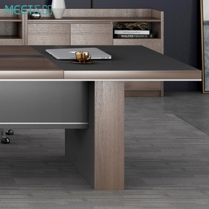 Modern Minimalist <b>Adjustable</b> Board Meeting Desk Convertible MDF Conference <b>Table</b> Office Workshop Hospital Durable Melamine Panel - Product Image 4